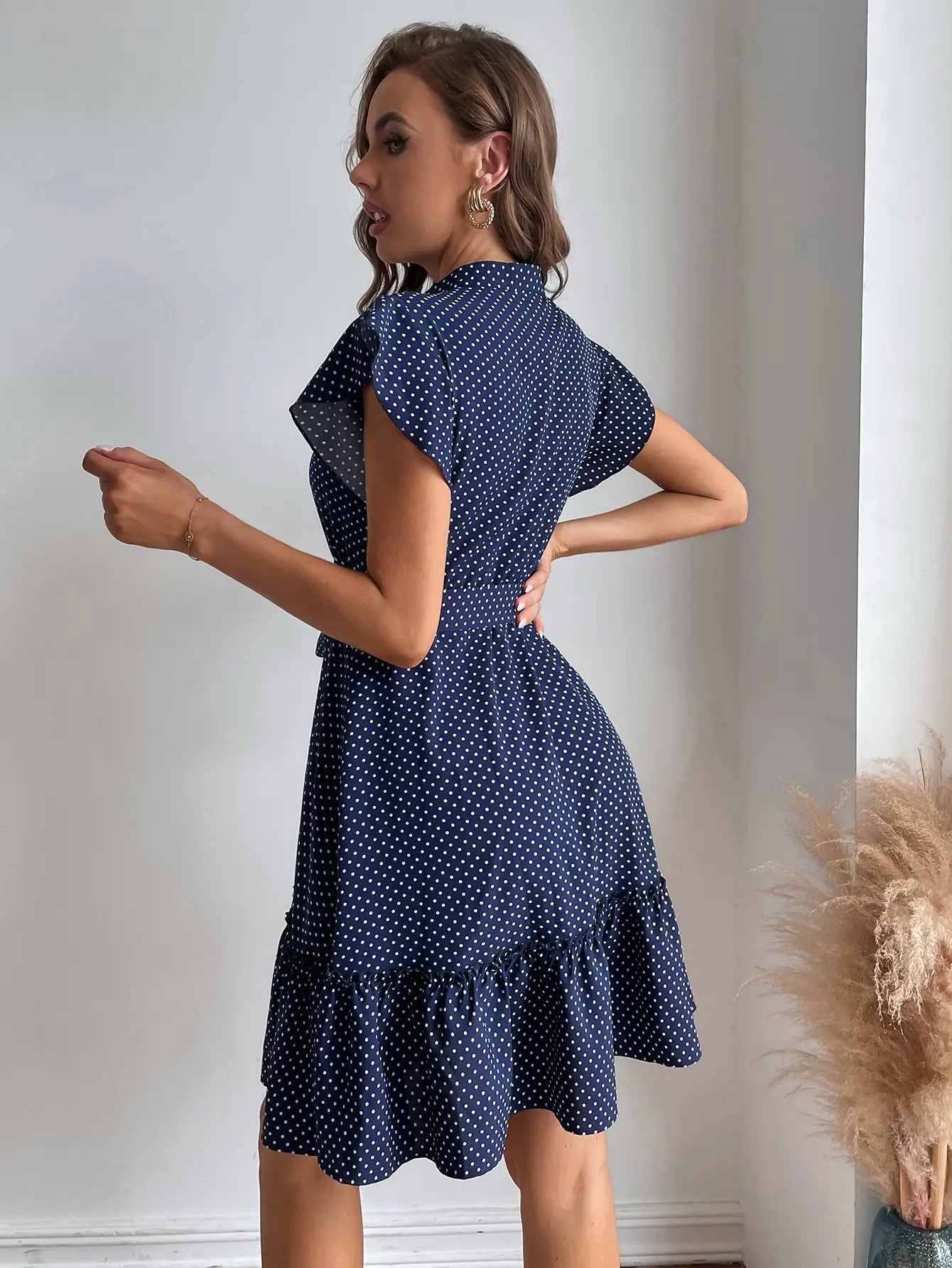 Sophie Chic Polka Dot Ruffle Dress