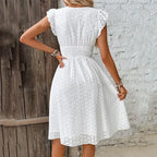 Isabelle Eyelet Waist Dress