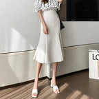 Clara Chic Fishtail Midi Skirt