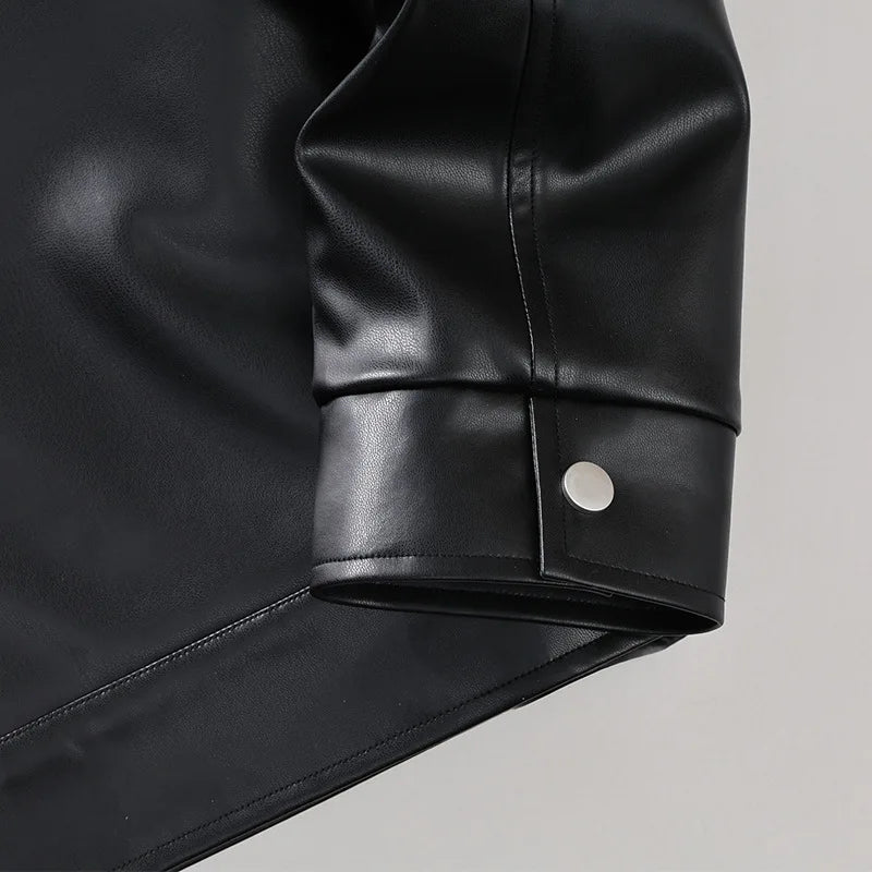 Crispin Leather Zip Jacket