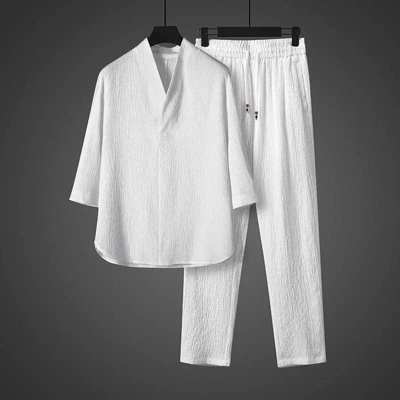 Gareth Hadrian Ice Silk Two-Piece Set