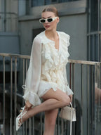 Colette Elegant Chiffon Mini Dress