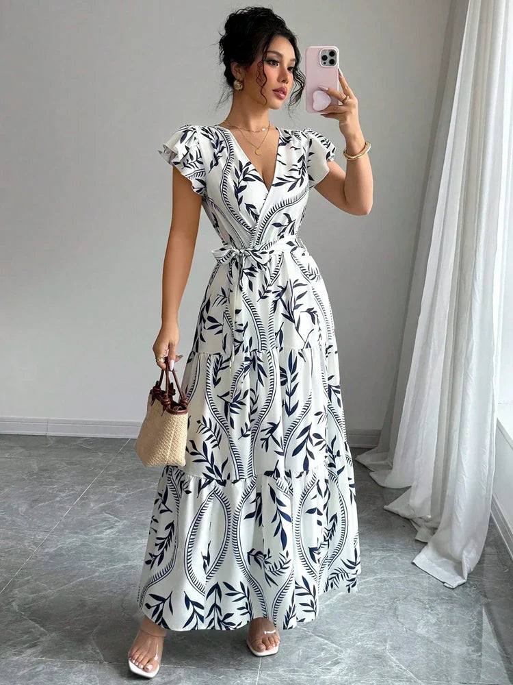 Sophie Elegant Printed Dress