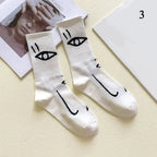 Staring Faces - Abstract Art Socks (6 Pairs)