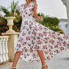 Amara Bloom Wrap Mini Dress