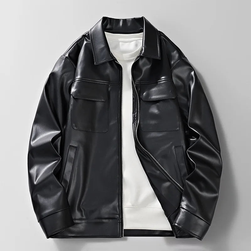 Crispin Leather Zip Jacket