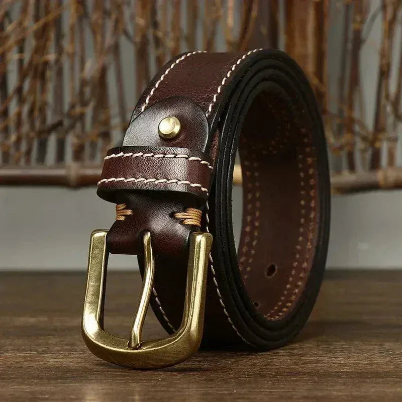 Drewland Stitched Leather Belt