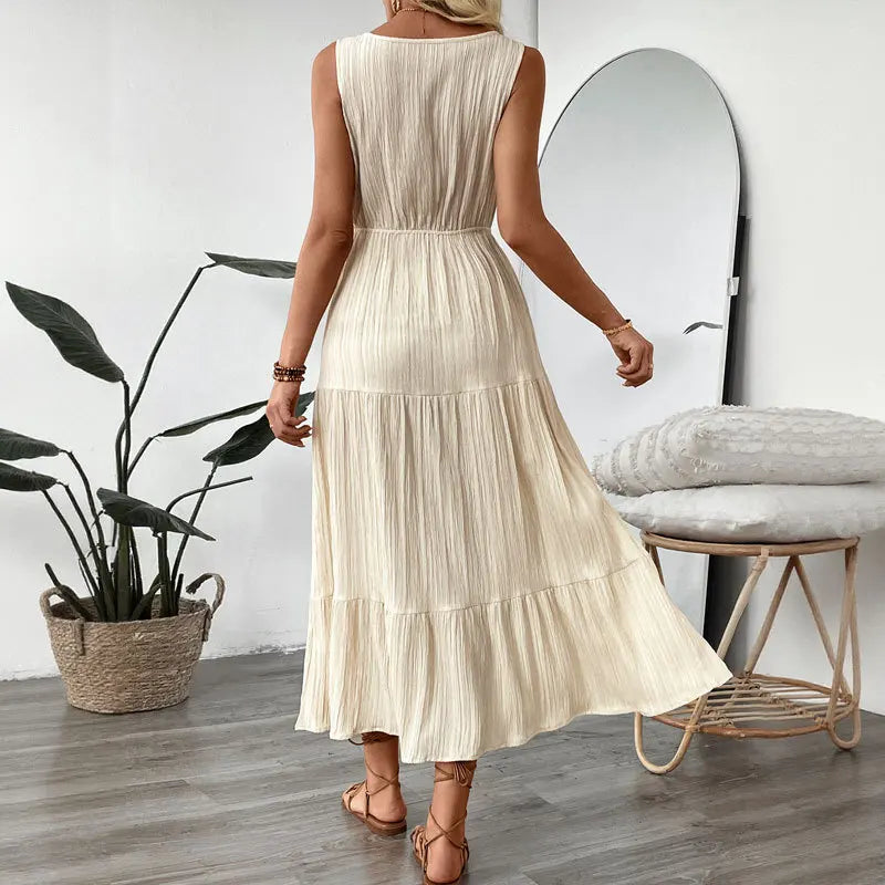 Elise Elegant A-Line Midi Dress