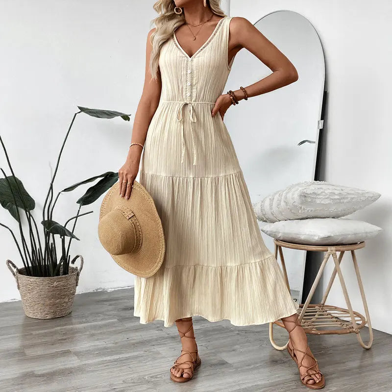Elise Elegant A-Line Midi Dress