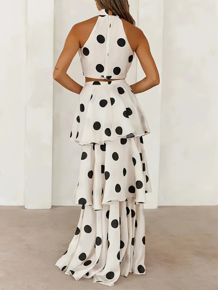Liana Polka Dot Two-Piece Set