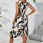 Elara Palm Breeze Maxi Dress