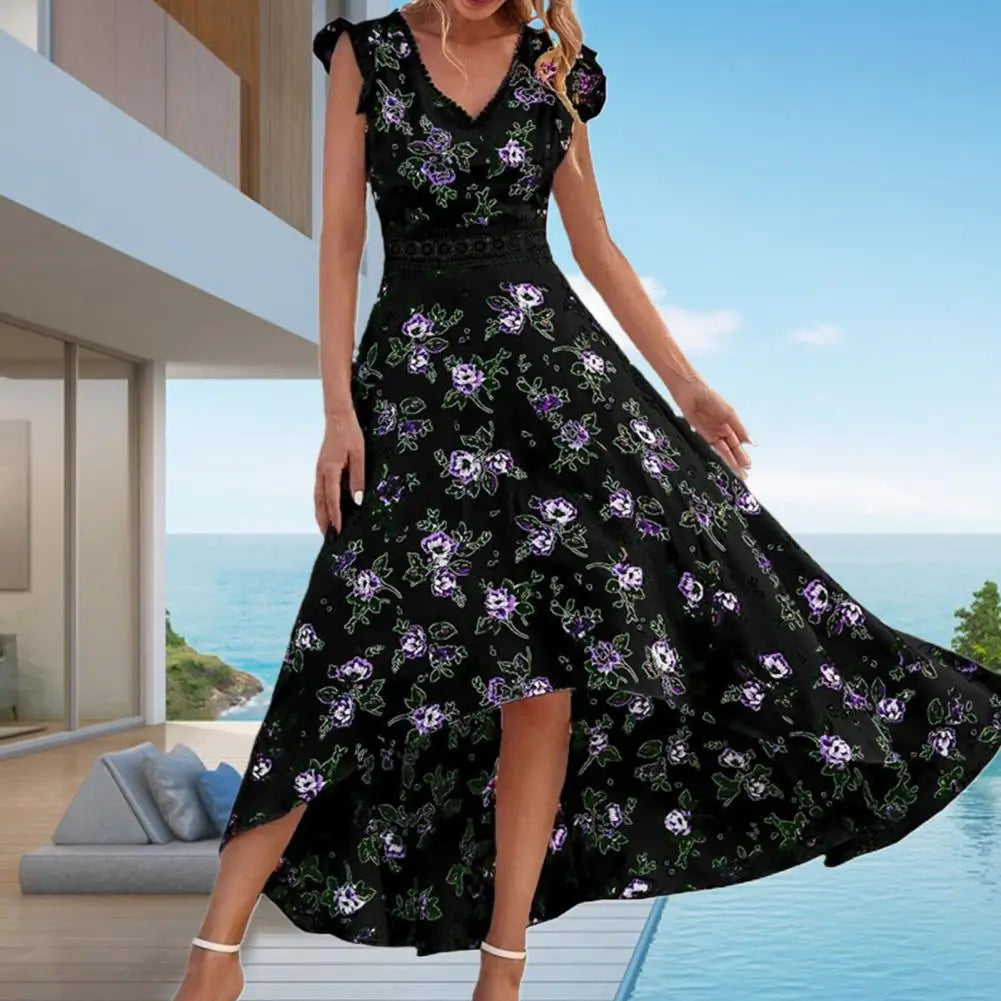 Amara Bloom Wrap Mini Dress