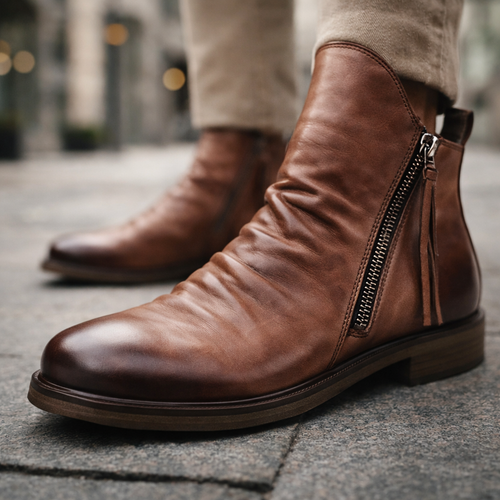 Sherlock Leather Chelsea Boots