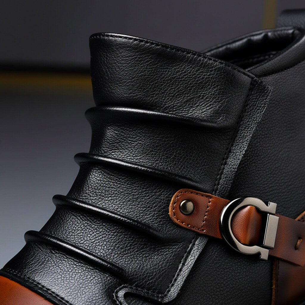 Ryder Genuine Leather Ankle Boots