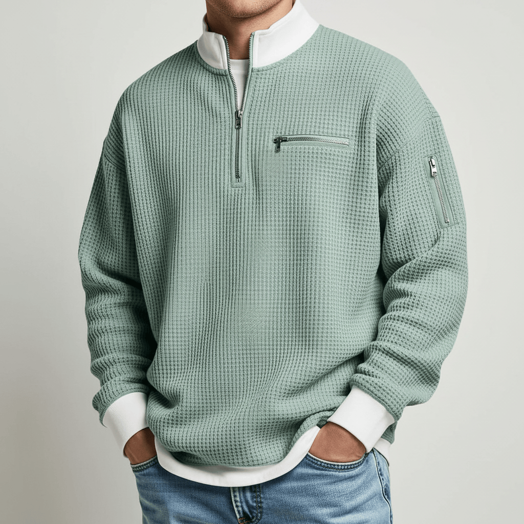 Aaron Waffle Knit Sweater
