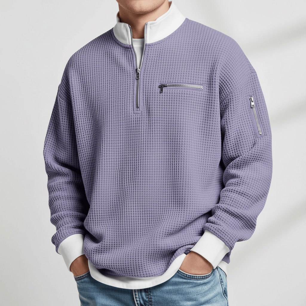 Aaron Waffle Knit Sweater
