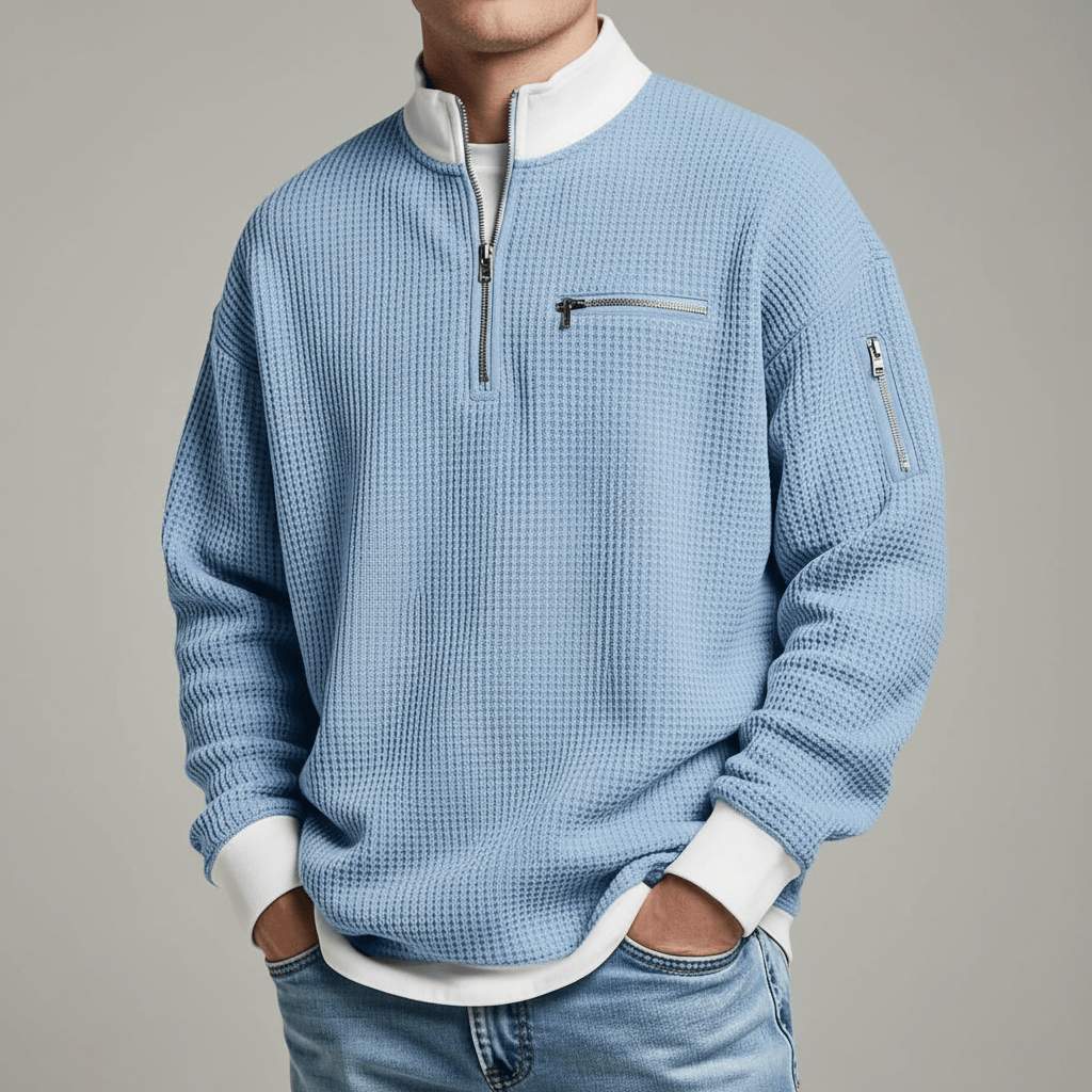 Aaron Waffle Knit Sweater