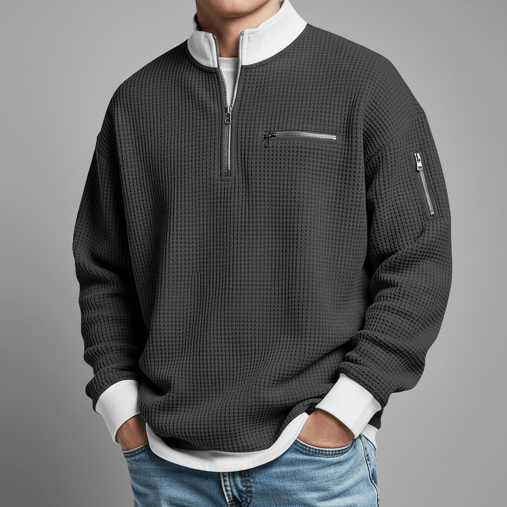 Aaron Waffle Knit Sweater
