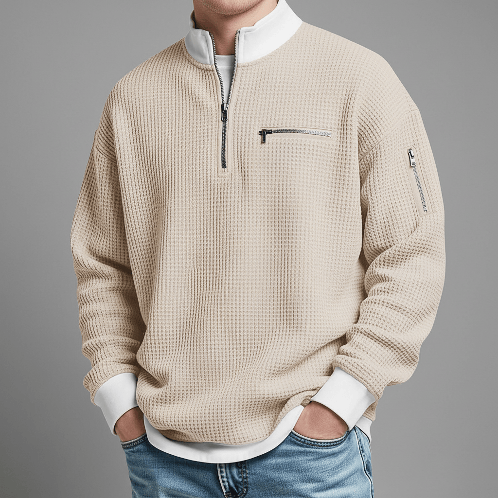 Aaron Waffle Knit Sweater