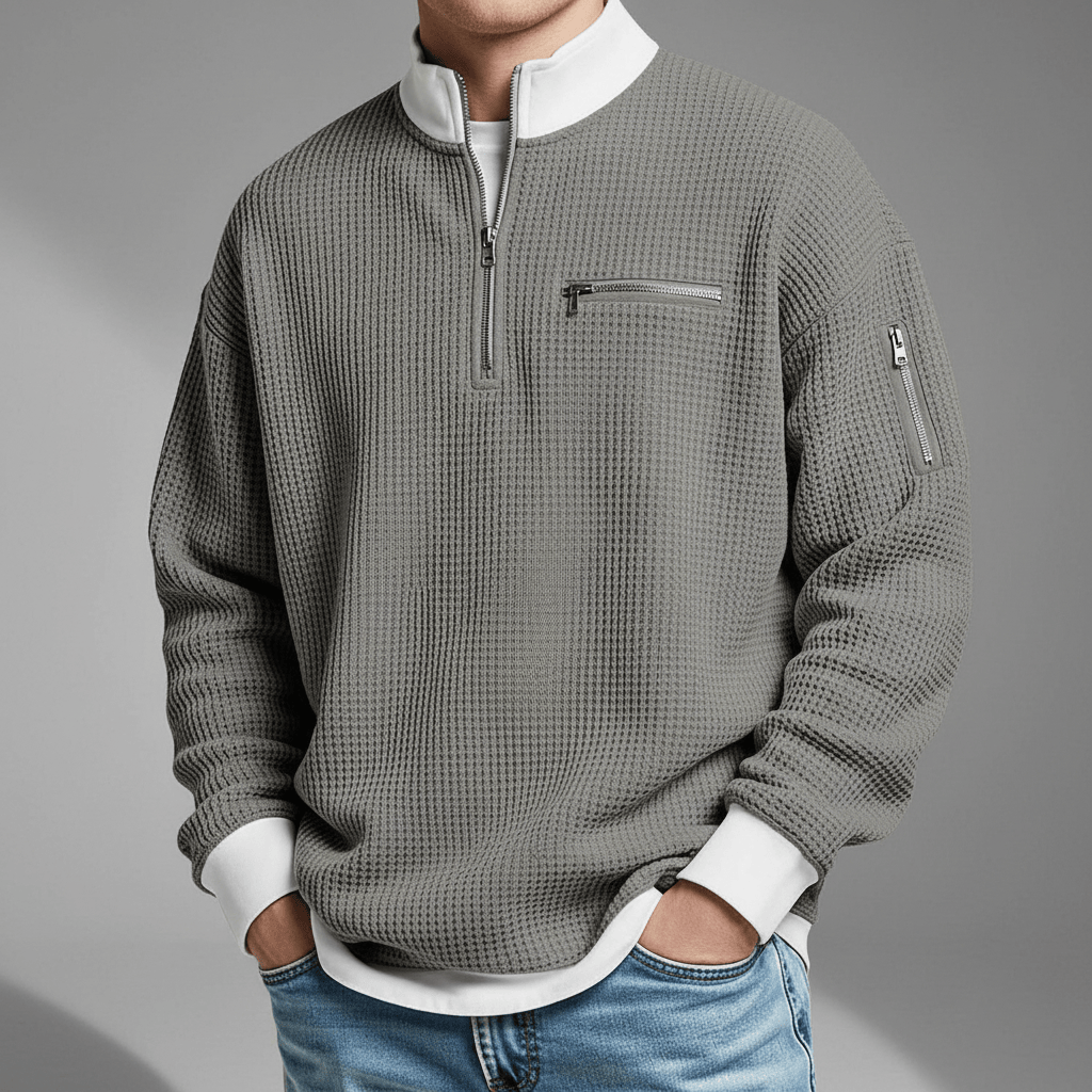 Aaron Waffle Knit Sweater