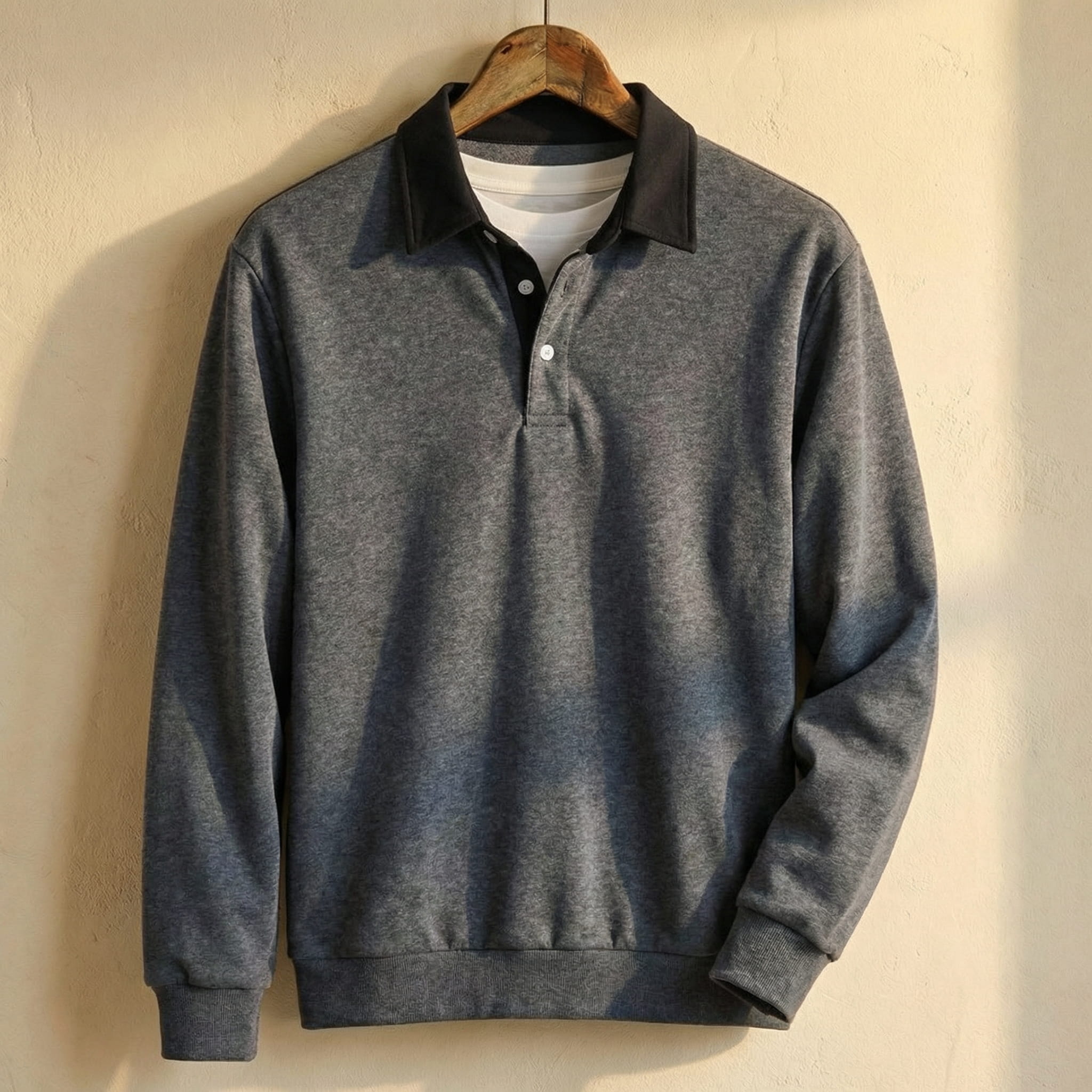 Jack Lauren Cotton Collared Sweatshirt