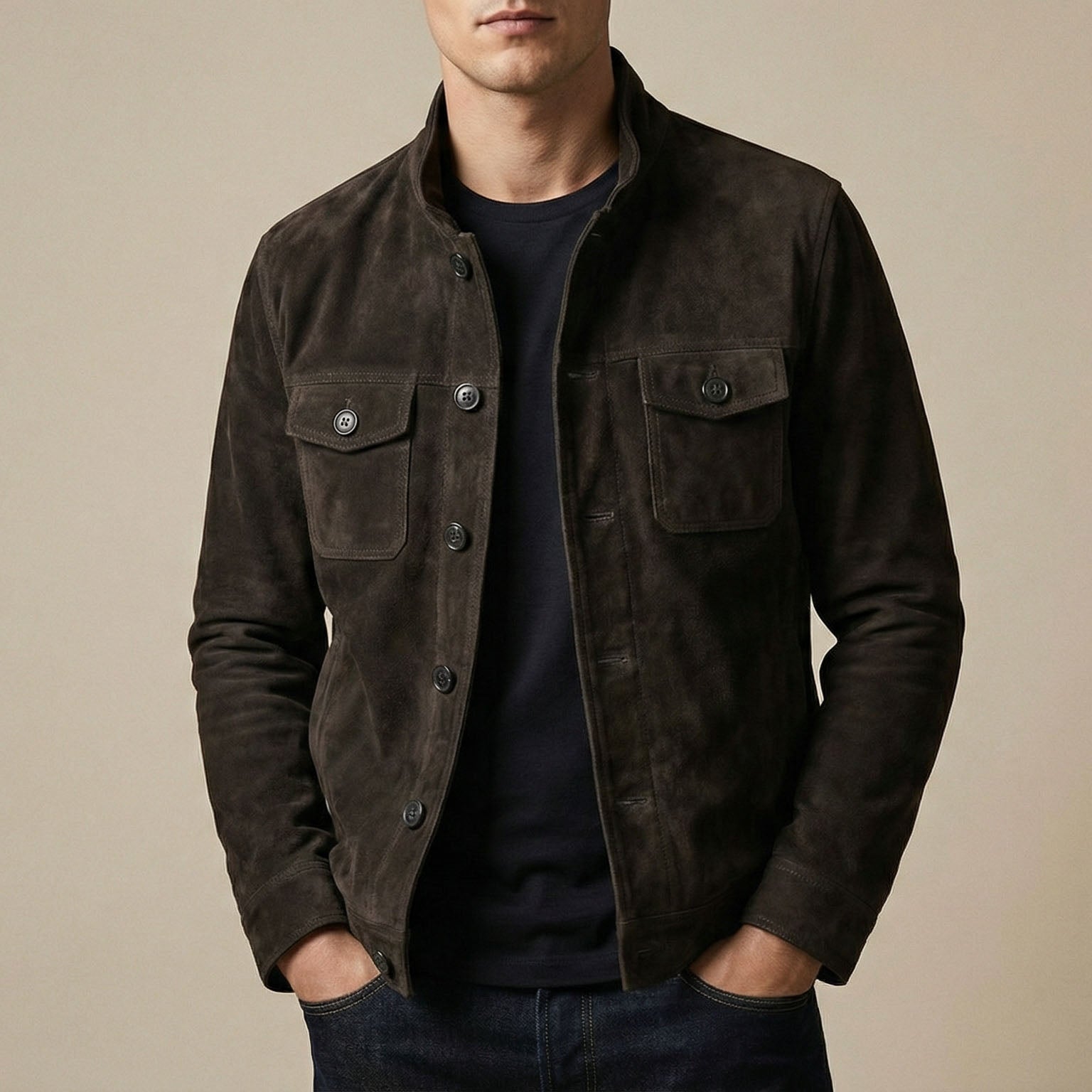 Beckham Suede Field Jacket